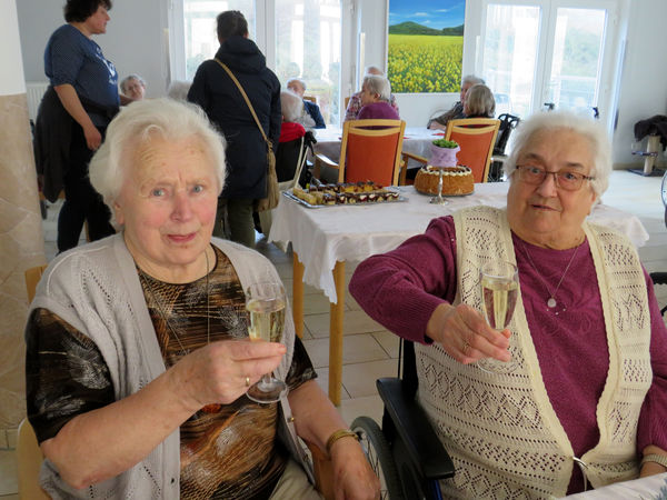 In Römhild gab es ein Gläschen Sekt