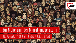 Veranstaltungsbanner Zur Sicherung der Migrationsberatung