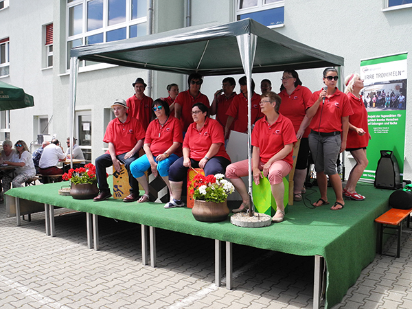 Die "Irren Trommeln" aus dem AWO Teilhabezentrum Bad Salzungen